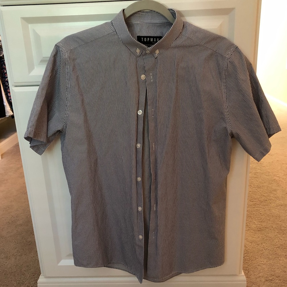 TopMan short sleeve button down shirt